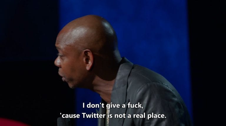 Twitter is not a real place.