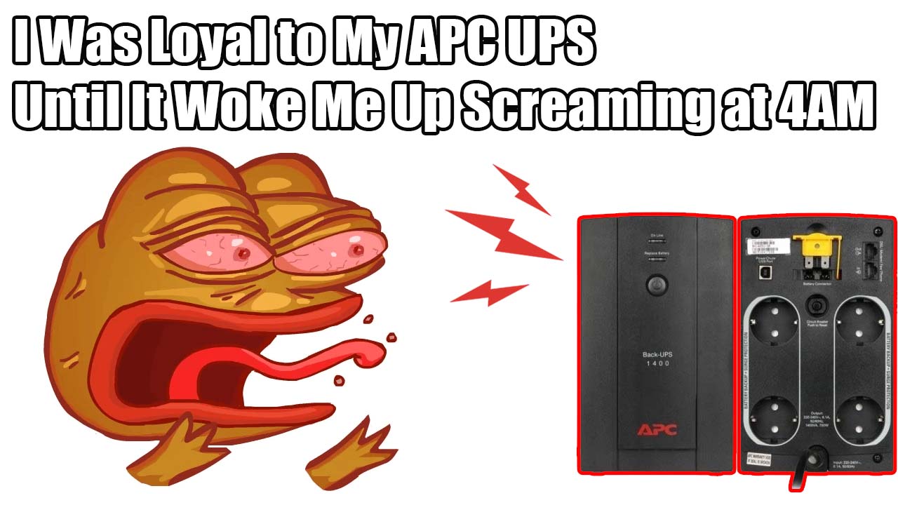 I Was Loyal to My APC UPS — Until It Woke Me Up Screaming at 4AM