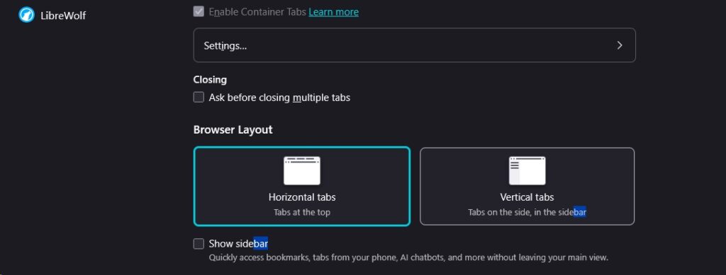 Is it that difficult to do something like this? I mean, it's a Firefox fork, right? 🤦🏻‍♂️